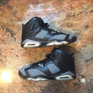 Air Jordan 6 Black Cool Grey Sneakers